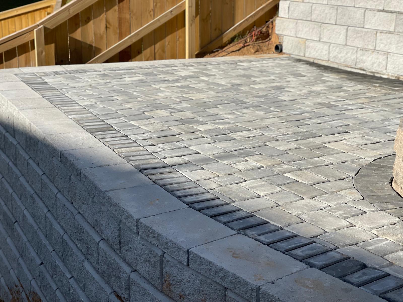 Decorative Border Patio Design