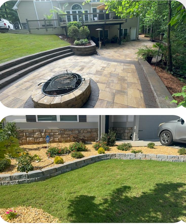 Backyard Retreat with Sunken Seating