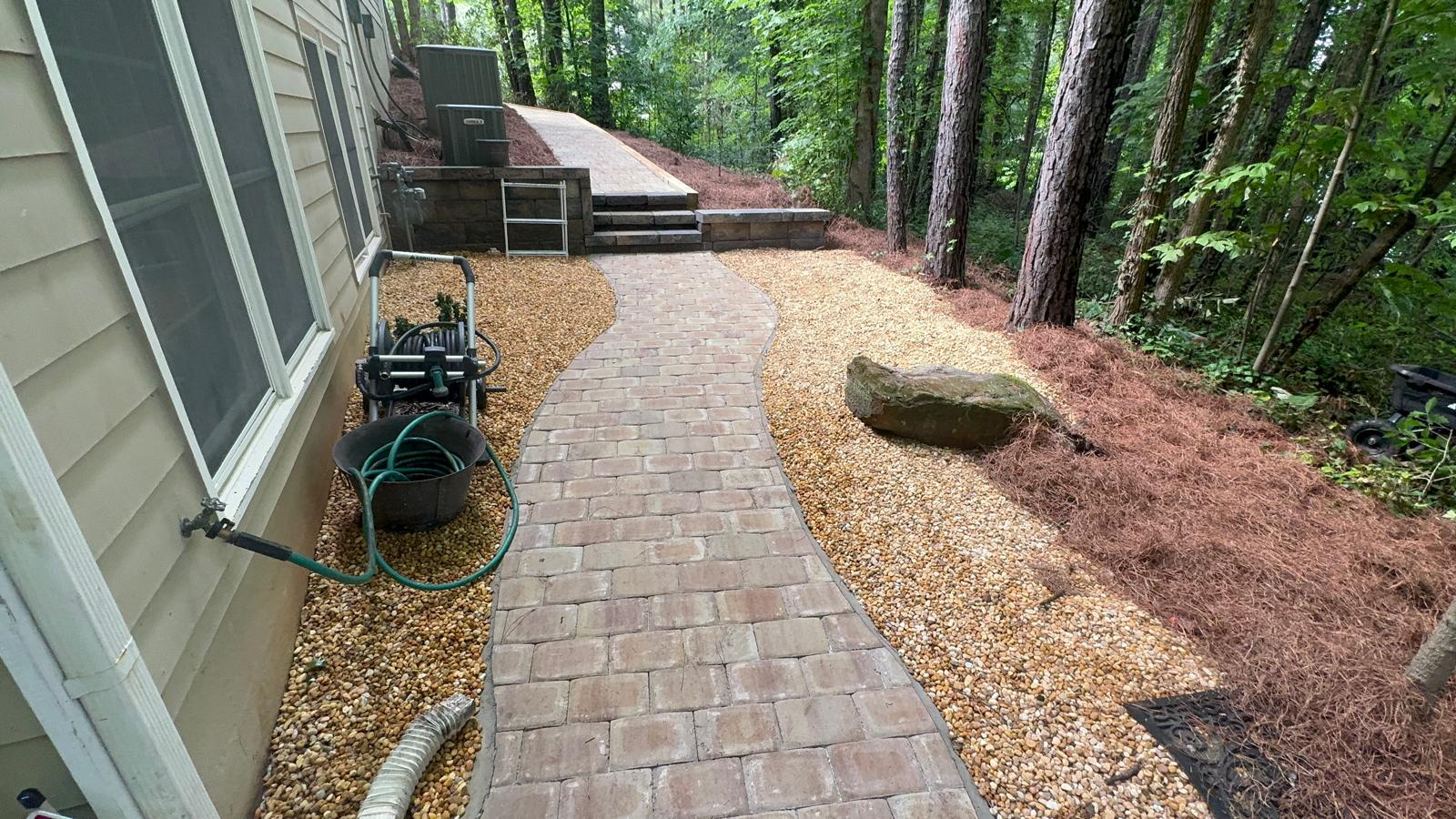 Wooded Pathway Through Forest