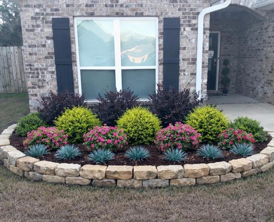 Colorful Front Yard Garden