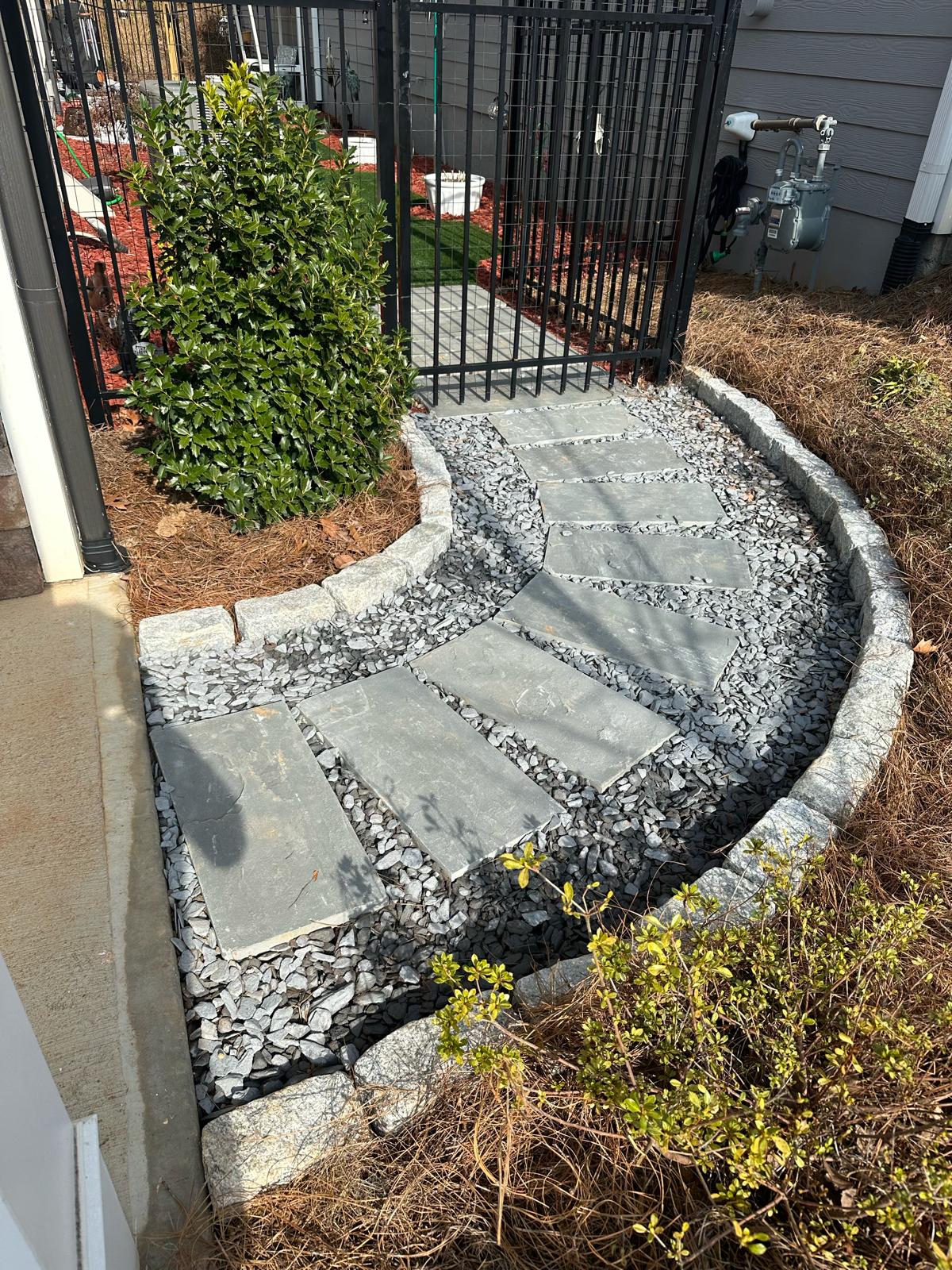 Elegant Stepping Stone Walkway